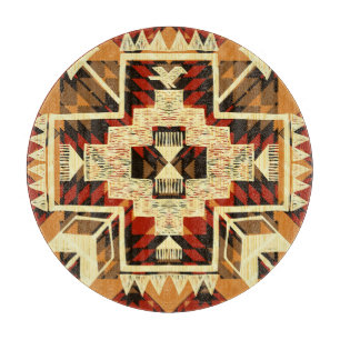 Native American, Vintage Hand-Drawn Abstract. Cutting Board