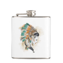 Native American Vinyl Wrapped Flask