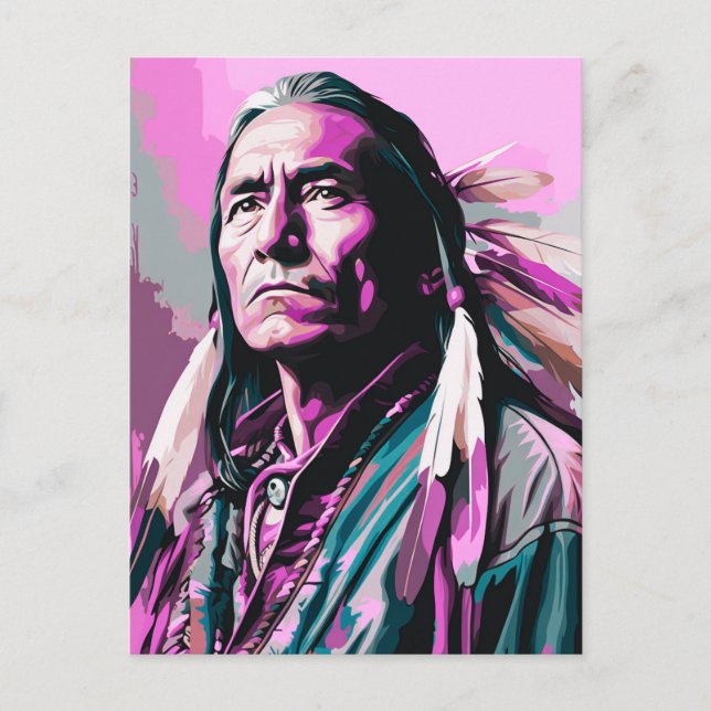 Native American Wall Art Postcard (Front)