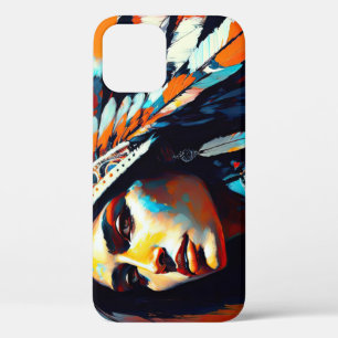 Native American Warrior Princess iPhone 12 Case