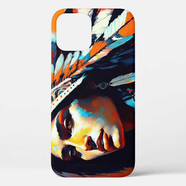 Native American Warrior Princess Case-Mate iPhone Case (Back)