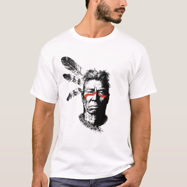 native American warrior T-Shirt (Front)