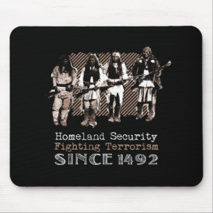 Native American Warriors Apache Tribe History Gift Mouse Pad