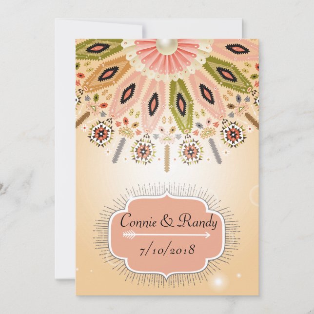 Native American Wedding Invitation (Front)