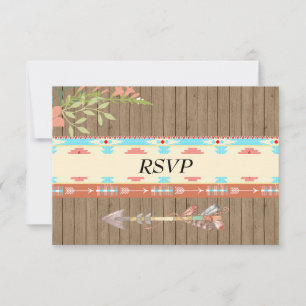 Native American Wedding RSVP Card