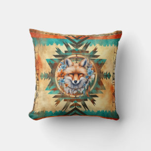 Native American Wolf Cushion