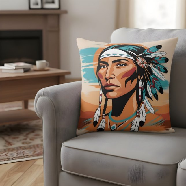 Native American Woman Cushion (Creator Uploaded)