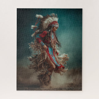 Native American Woman Jigsaw Puzzle