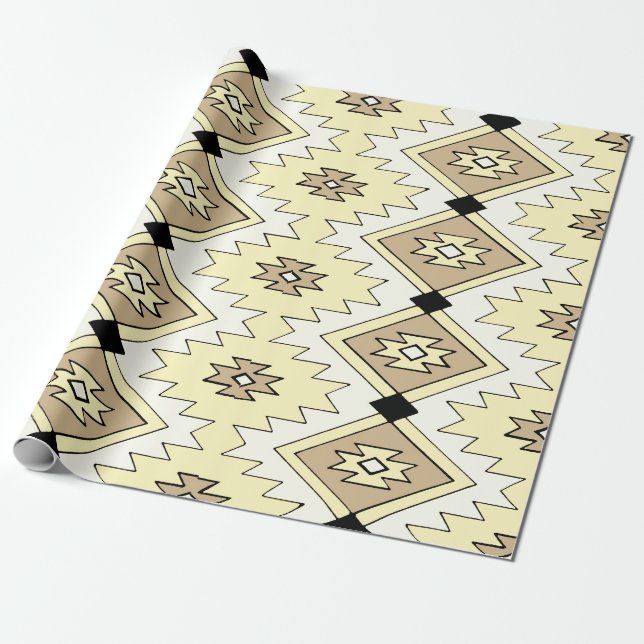 Native American Wrapping Paper (Unrolled)