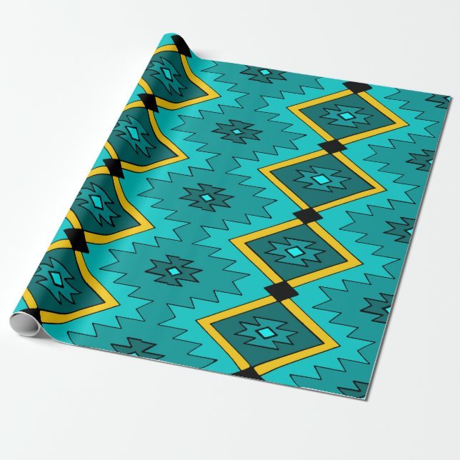 Native American Wrapping Paper (Unrolled)