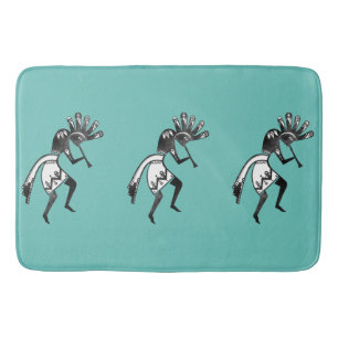 Native Americans Culture - Dancing Kokopelli 1 Bath Mat