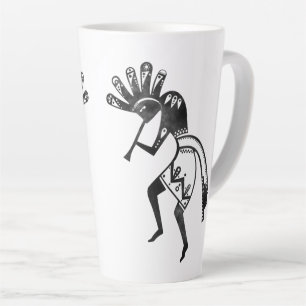 Native Americans Culture - Dancing Kokopelli 1 Cof Latte Mug