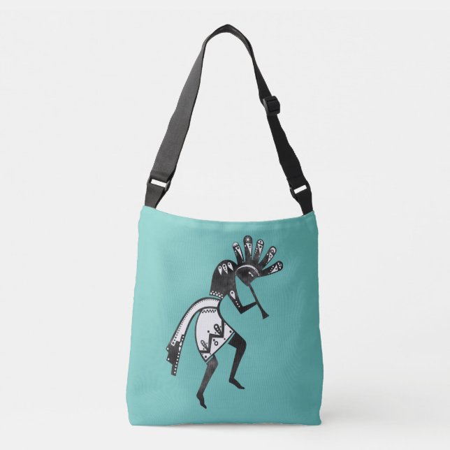 Native Americans Culture - Dancing Kokopelli 1 Crossbody Bag (Front)