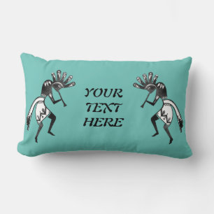 Native Americans Culture - Dancing Kokopelli 1 Lumbar Cushion