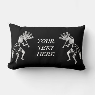 Native Americans Culture - Dancing Kokopelli 2 Lumbar Cushion