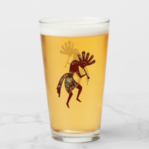 Native Americans Culture - Dancing Kokopelli 3 Glass