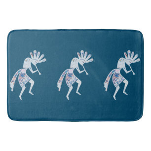 Native Americans Culture - Dancing Kokopelli 4 Bath Mat