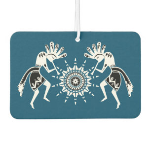 Native Americans Culture - Sun Dancing Kokopelli 2 Car Air Freshener