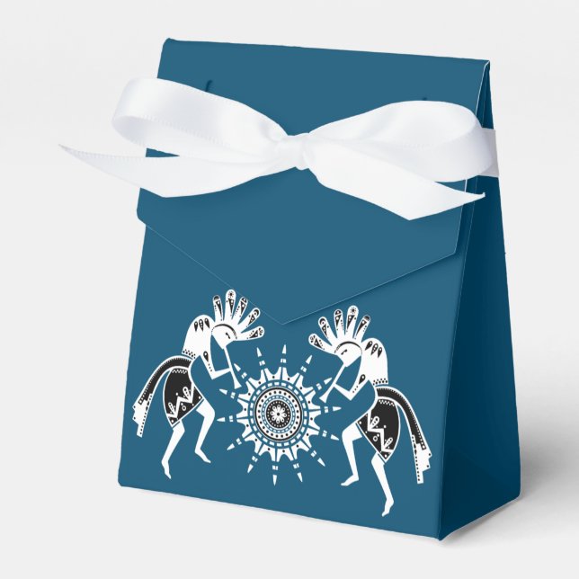 Native Americans Culture - Sun Dancing Kokopelli 2 Favour Box (Front Side)