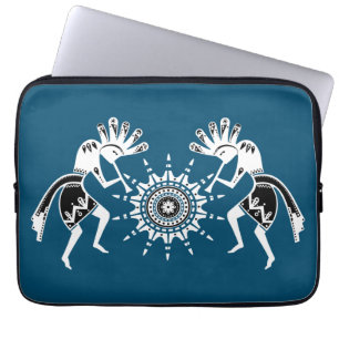 Native Americans Culture - Sun Dancing Kokopelli 2 Laptop Sleeve