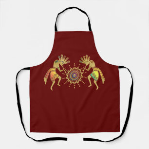 Native Americans Culture - Sun Dancing Kokopelli 3 Apron