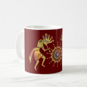 Native Americans Culture - Sun Dancing Kokopelli 3 Coffee Mug