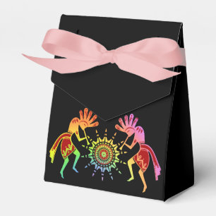 Native Americans Culture - Sun Dancing Kokopelli 4 Favour Box