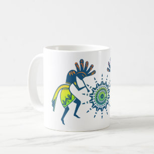 Native Americans Culture - Sun Dancing Kokopelli 5 Coffee Mug