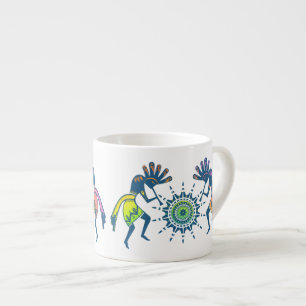 Native Americans Culture - Sun Dancing Kokopelli 5 Espresso Cup
