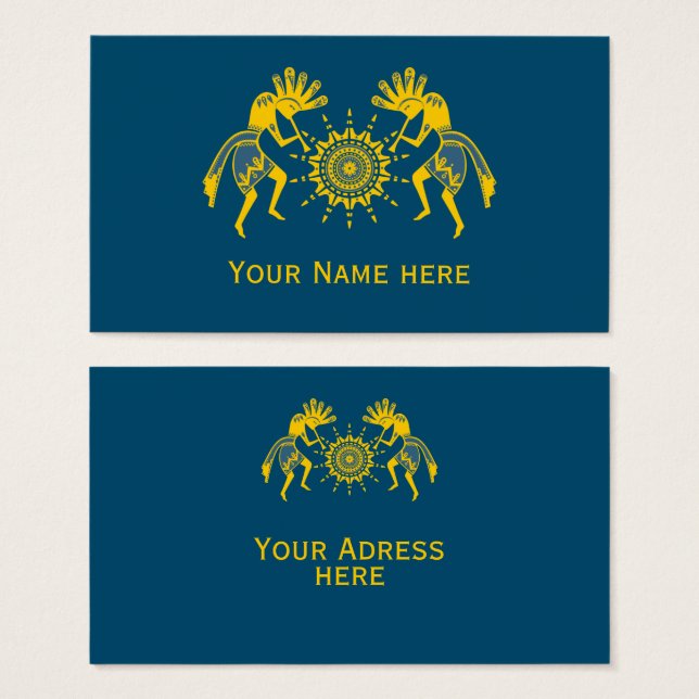 Native Americans Culture - Sun Dancing Kokopelli 6 (Front & Back)