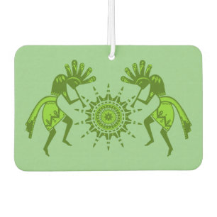 Native Americans Culture - Sun Dancing Kokopelli 7 Car Air Freshener