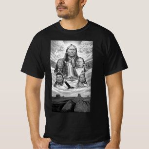 Native Americans Famous Indian Chiefs Mens T-Shirt