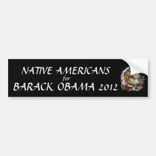 Native Americans for Barack Obama 2012 Bumper Sticker
