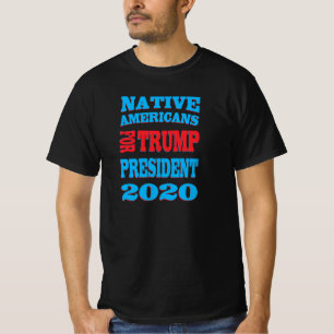 Native Americans for trump president 2020 t-shirt