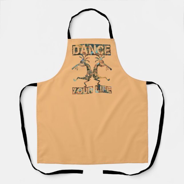 Native Americans Kokopelli - Dance Your Life 1 Apron (Front)