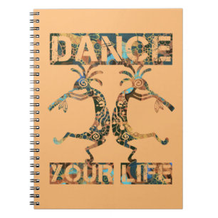 Native Americans Kokopelli - Dance Your Life 1 Notebook