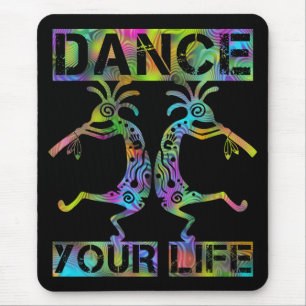 Native Americans Kokopelli - Dance Your Life 2 Mouse Pad
