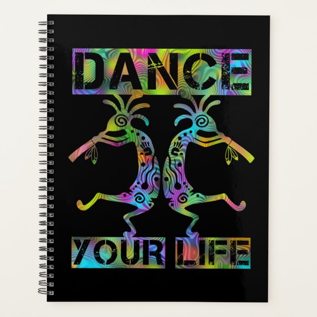Native Americans Kokopelli - Dance Your Life 2 Planner (Front)