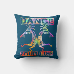 Native Americans Kokopelli - Dance Your Life 3 Cushion