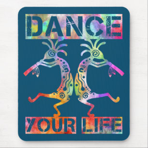 Native Americans Kokopelli - Dance Your Life 3 Mouse Pad