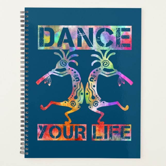 Native Americans Kokopelli - Dance Your Life 3 Planner (Front)