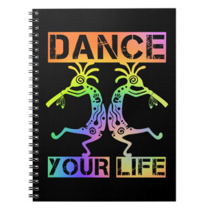 Native Americans Kokopelli - Dance Your Life 4 Notebook