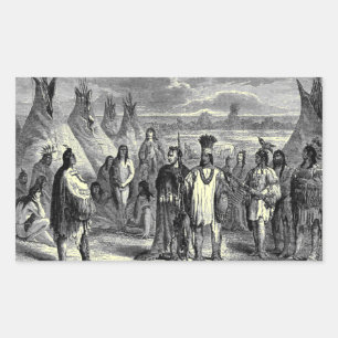 Native Americans Rectangular Sticker
