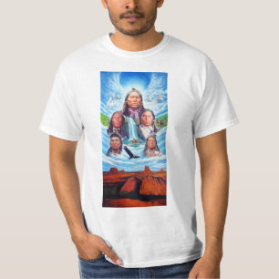 Native Americans Template Mens Modern Trendy T-Shirt