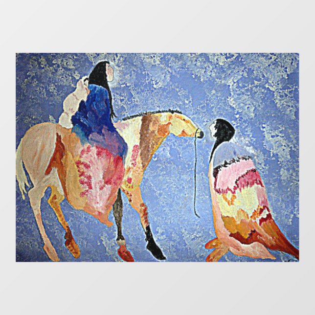 NATIVE AMERICANS WITH HORSE AND BLANKETS 2 (Sheet)