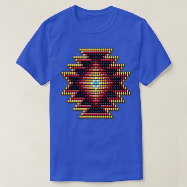 Native AmericanStyle Fiery Sunburst  T-Shirt (Design Front)