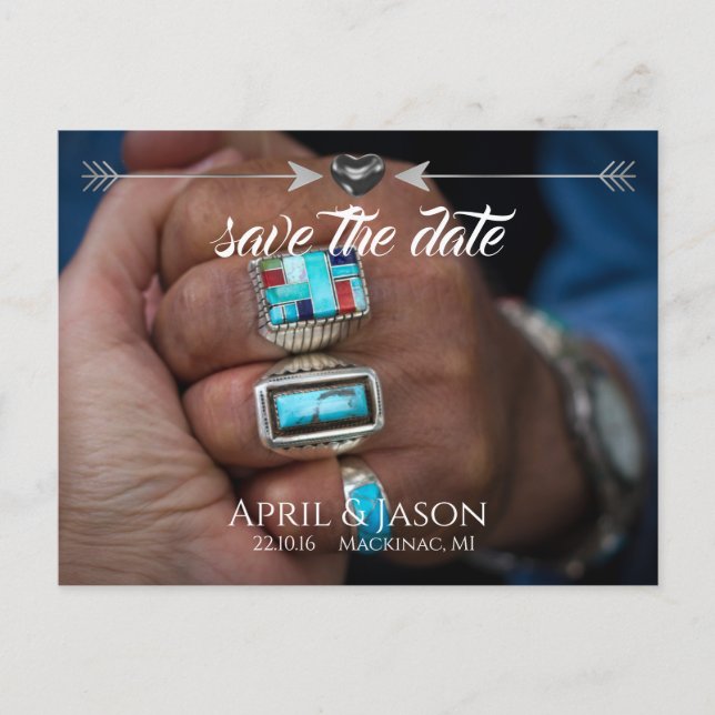 Native Arrows | Save the Date Announcement (Front)