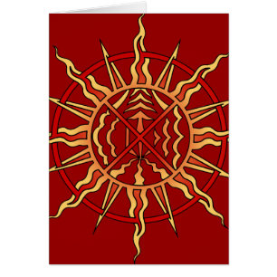 Native Art Card Personalised First Nations Card