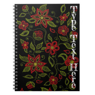 Native Art Notebook Metis Beading Journal Custom