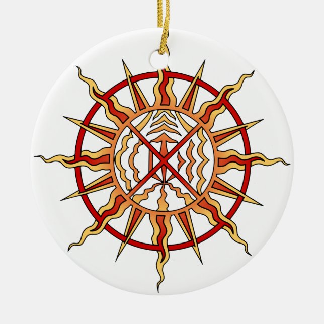 Native Art Ornament First Nations Keepsakes (Front)